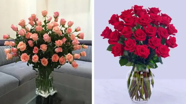 Cách cắm hoa hồng trong bình thủy tinh cao đẹp và độc đáo