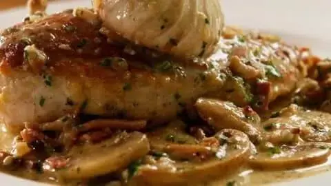 Lườn Gà Sốt Nấm Chicken Supreme